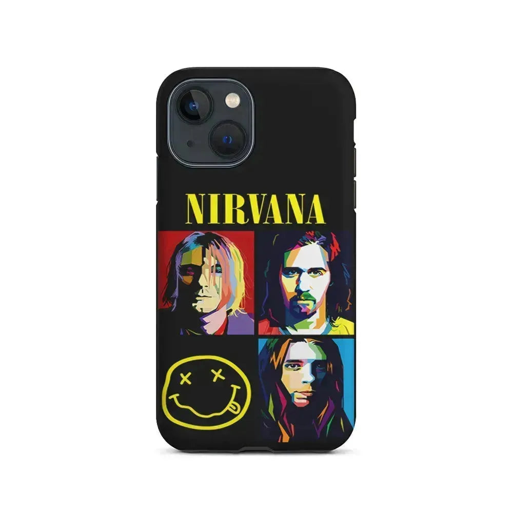 Nirvana Member Pop Art iPhone 13 Mini Case-2 in 1 Tough Case-Xtracase