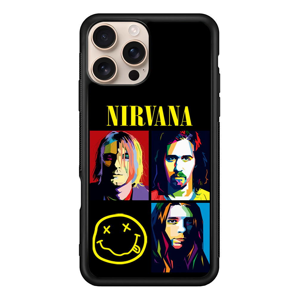 Nirvana Member Pop Art iPhone 16 Pro Max Case - iPhone 16 Pro Max