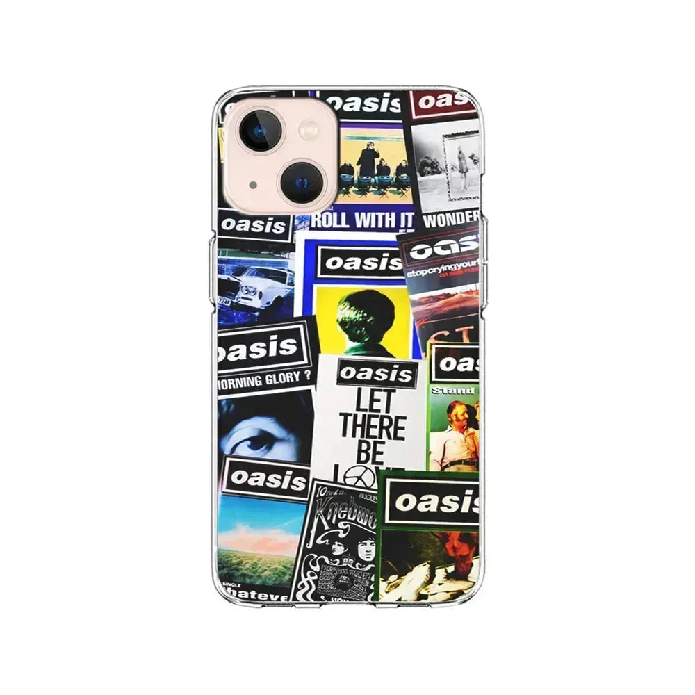 Oasis Album Cover iPhone 13 Mini Case-Clear Soft Case-Xtracase