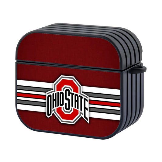 Ohio State Buckeyes Football Hard Plastic Case Cover For Apple Airpods 3-Xtracase