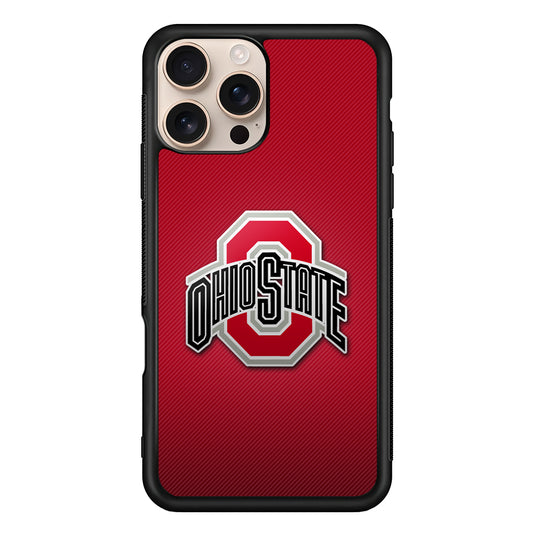 Ohio State Logo Red iPhone 16 Pro Case - iPhone 16 Pro
