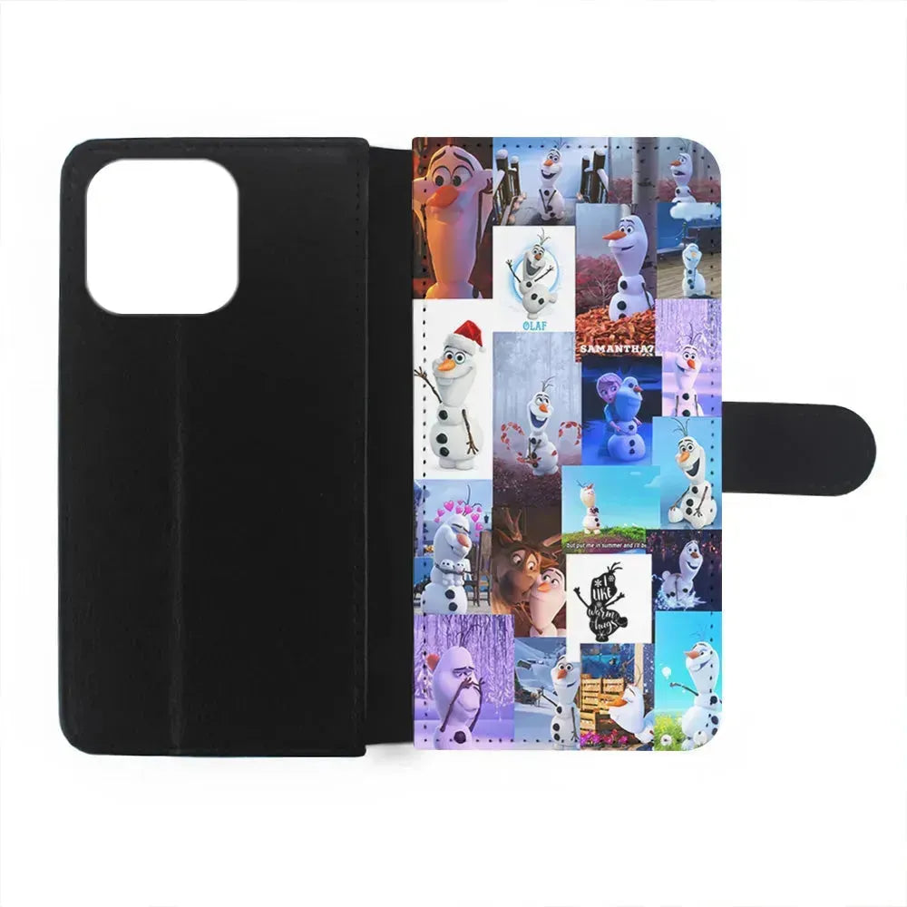 Olaf Frozen Aesthetic iPhone 15 Pro Max Case-Flip Wallet Case-Xtracase