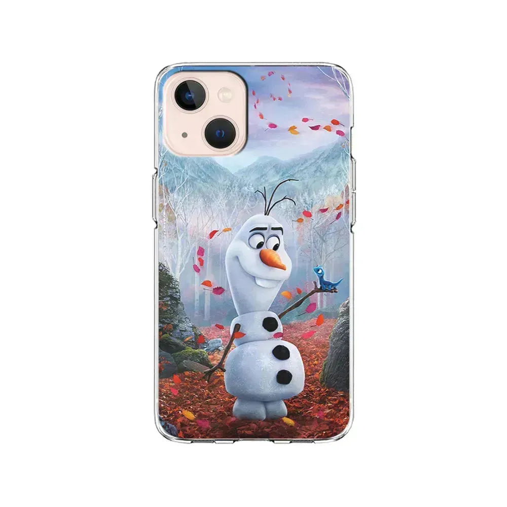 Olaf Frozen in the morning iPhone 13 Mini Case-Clear Soft Case-Xtracase