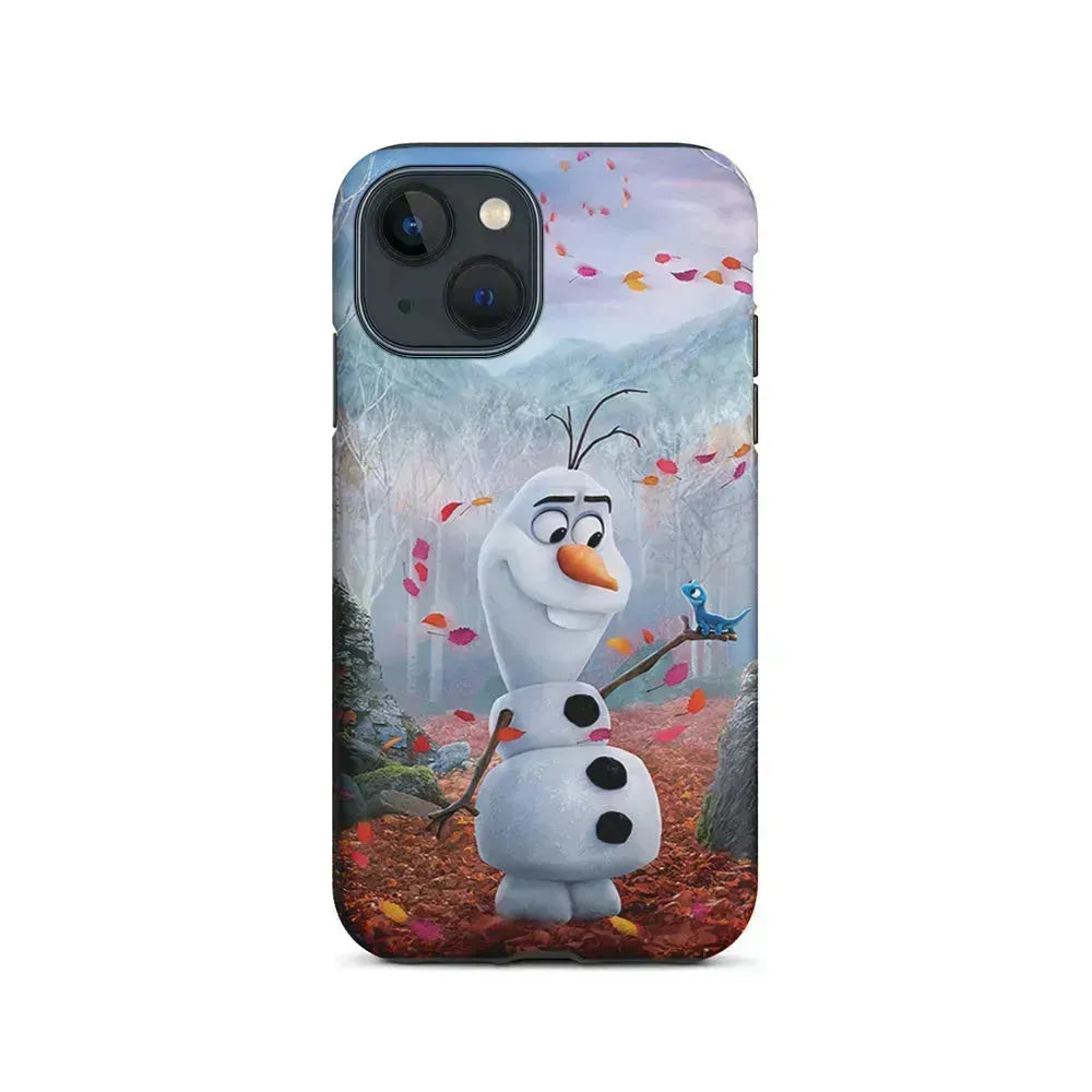 Olaf Frozen in the morning iPhone 13 Mini Case-2 in 1 Tough Case-Xtracase