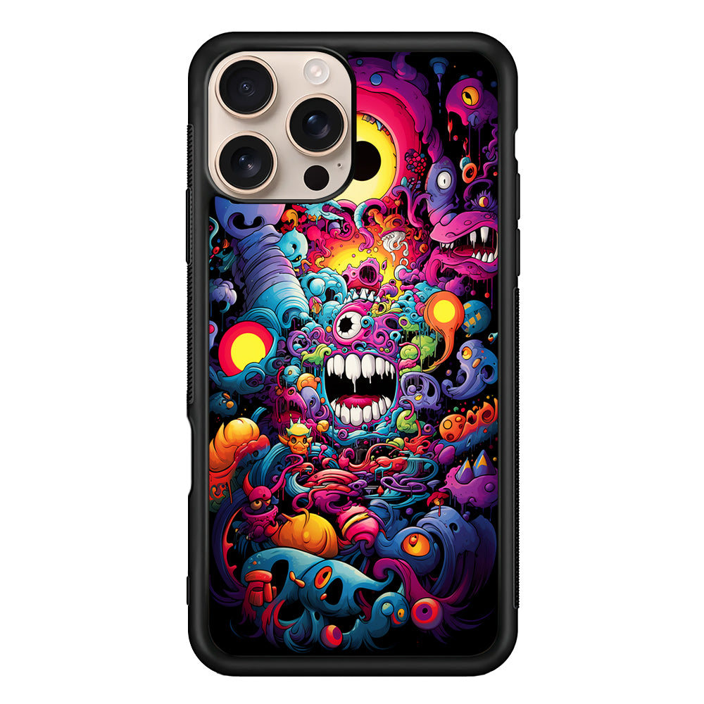 One Eyed Monster Doodle Art iPhone 16 Pro Case - iPhone 16 Pro