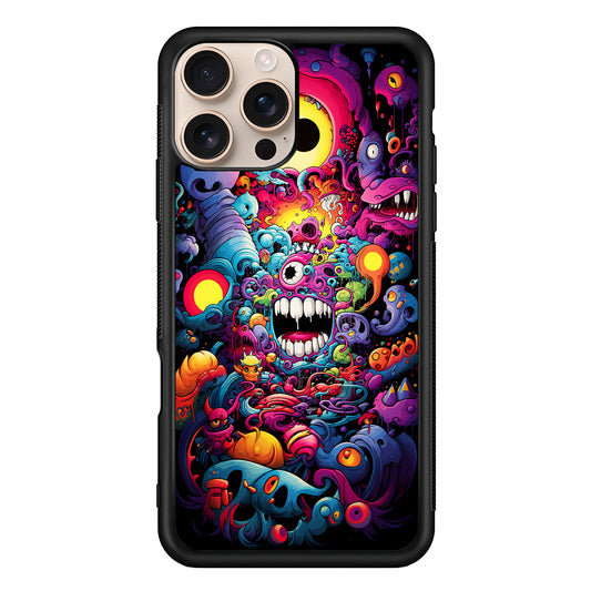 One Eyed Monster Doodle Art iPhone 16 Pro Case - iPhone 16 Pro