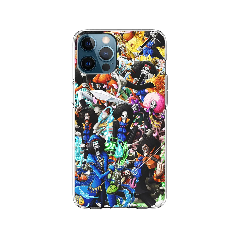 One Piece Brook Aesthetic iPhone 13 Pro Case-Clear Soft Case-Xtracase