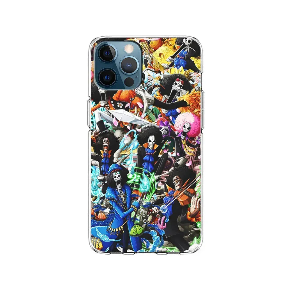 One Piece Brook Aesthetic iPhone 15 Pro Max Case-Clear Soft Case-Xtracase