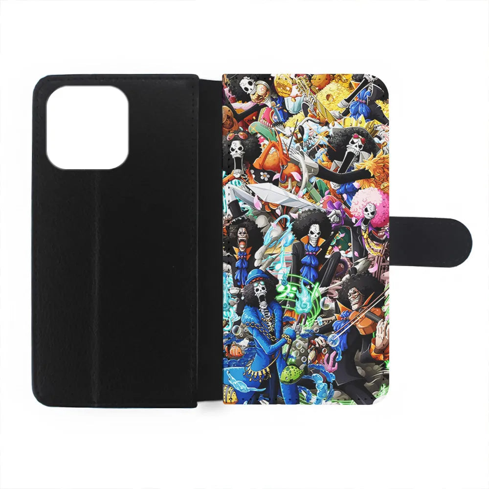 One Piece Brook Aesthetic iPhone 13 Pro Case-Flip Wallet Case-Xtracase