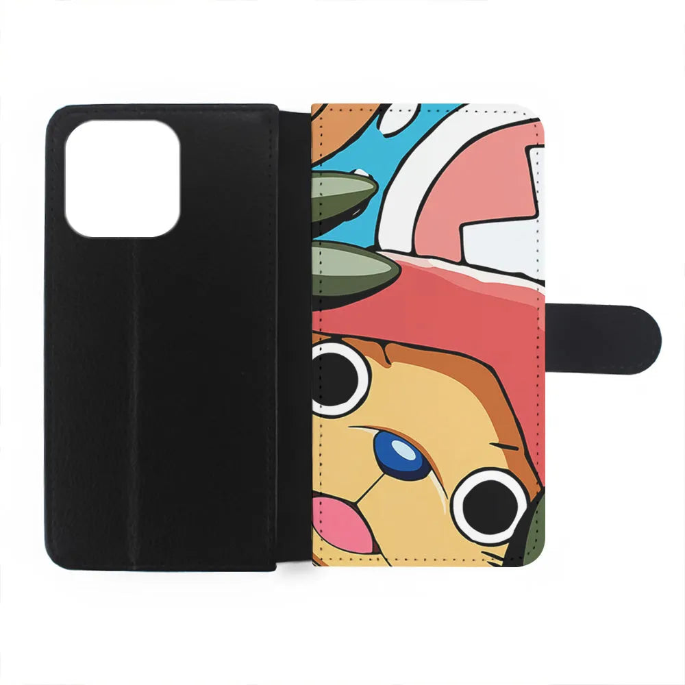 One Piece Chopper Face iPhone 13 Pro Case-Flip Wallet Case-Xtracase