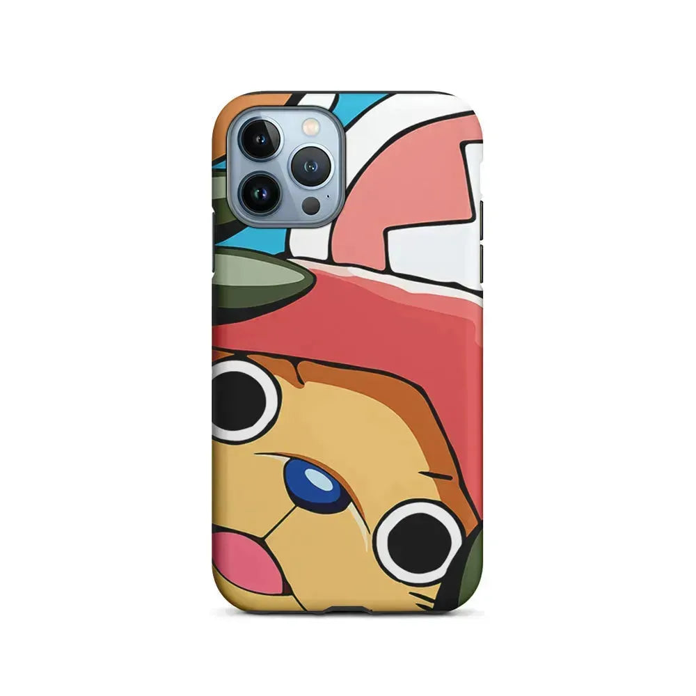 One Piece Chopper Face iPhone 15 Pro Max Case-2 in 1 Tough Case-Xtracase