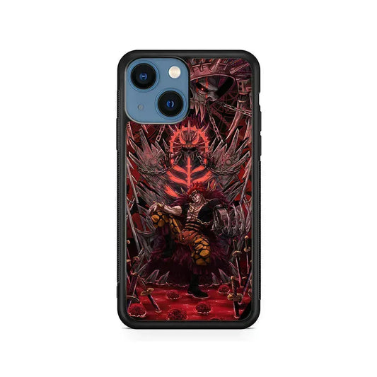 One Piece Eustass Captain Kid iPhone 13 Mini Case-Rubber / Black (2D Case)-Xtracase