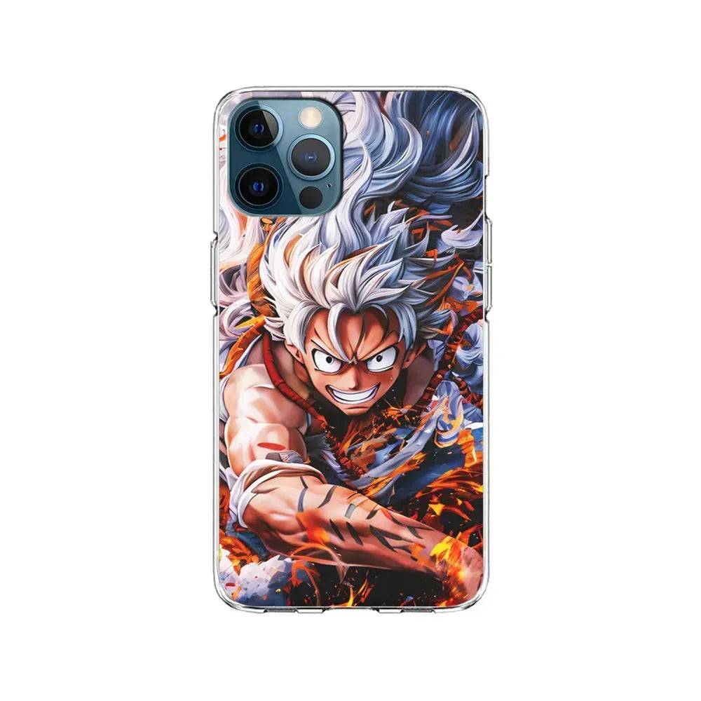One Piece Luffy Gear 5 iPhone 15 Pro Max Case-Clear Soft Case-Xtracase
