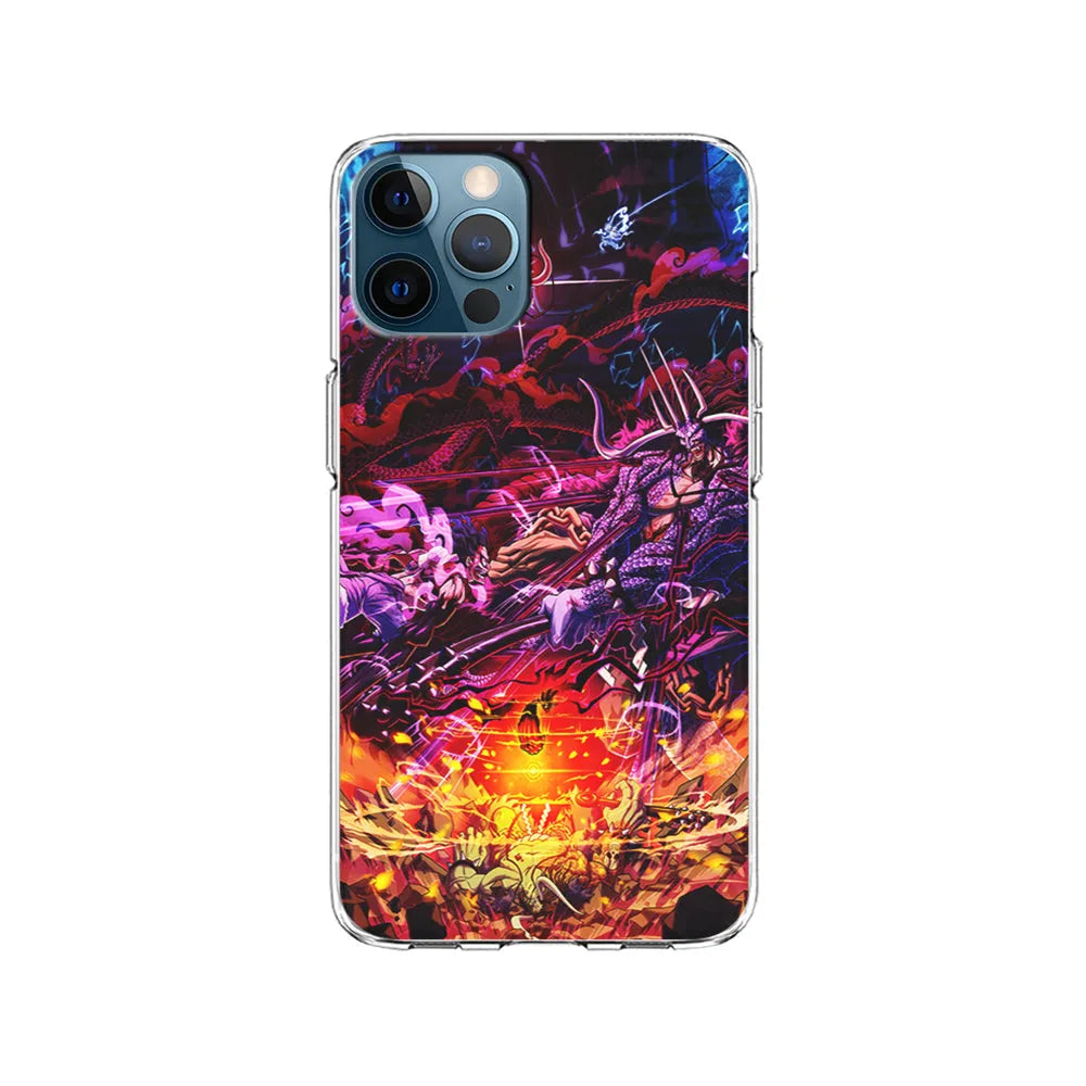 One Piece Luffy VS Kaido iPhone 13 Pro Case-Clear Soft Case-Xtracase