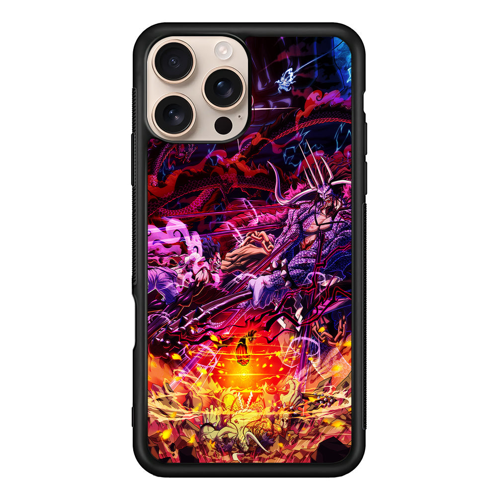 One Piece Luffy VS Kaido iPhone 16 Pro Max Case - iPhone 16 Pro Max