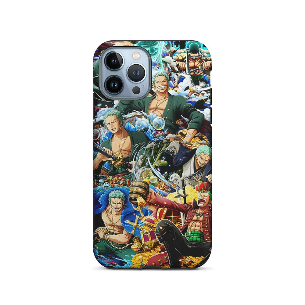 One Piece Roronoa Zoro Aesthetic iPhone 13 Pro Max Case-2 in 1 Tough Case-Xtracase