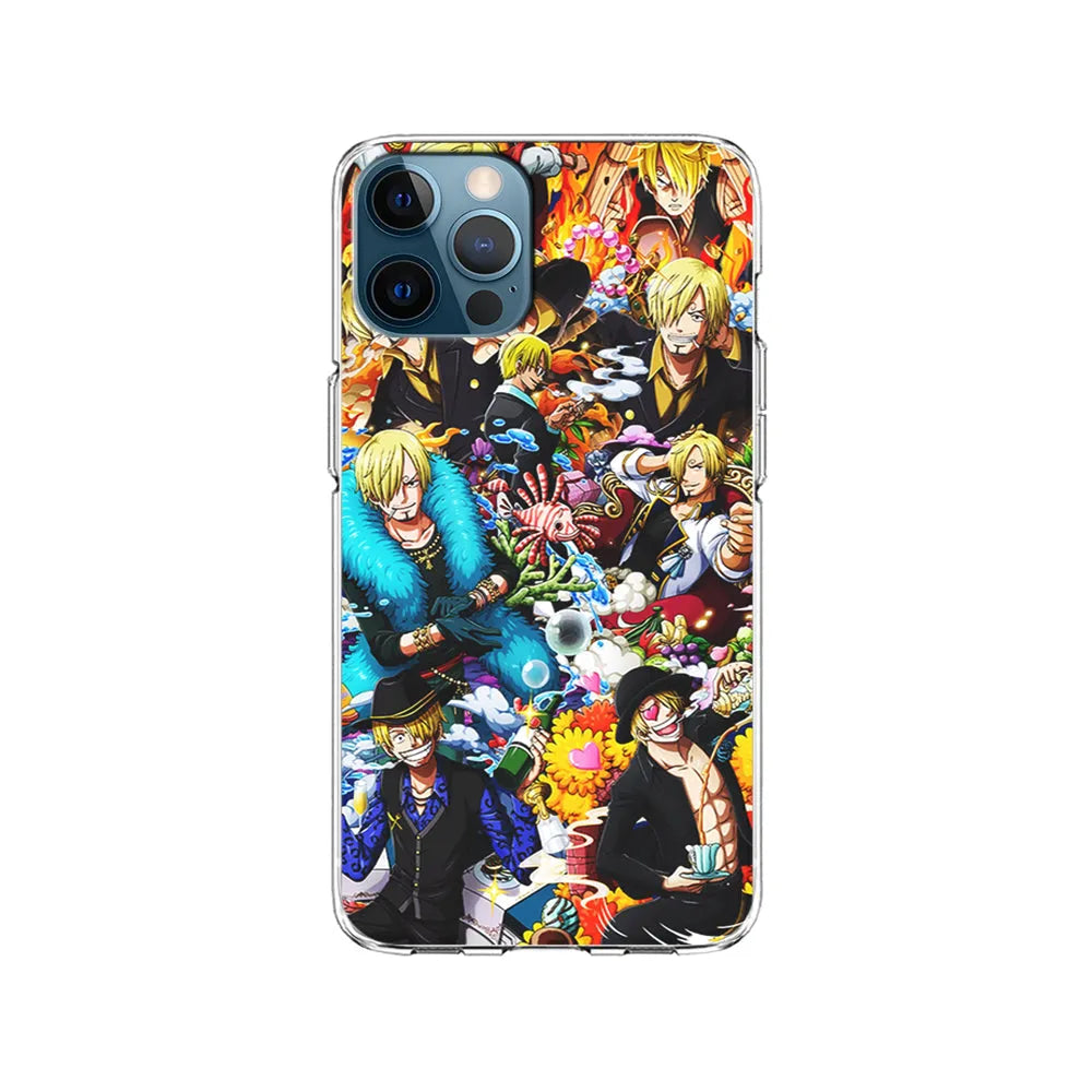 One Piece Sanji Aesthetic iPhone 13 Pro Case-Clear Soft Case-Xtracase