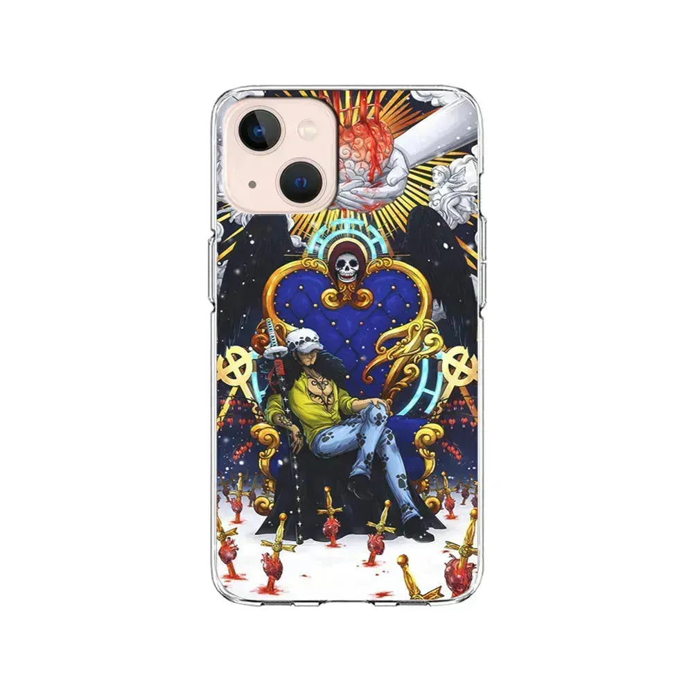 One Piece Trafalgar Law Heart Stealer iPhone 13 Mini Case-Clear Soft Case-Xtracase