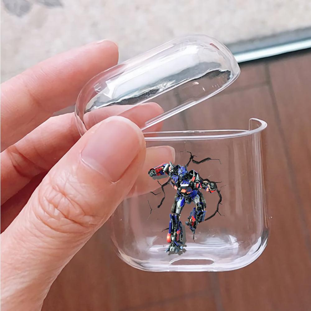Optimus Prime Transformer 3D Apple Airpods Clear Case-Xtracase