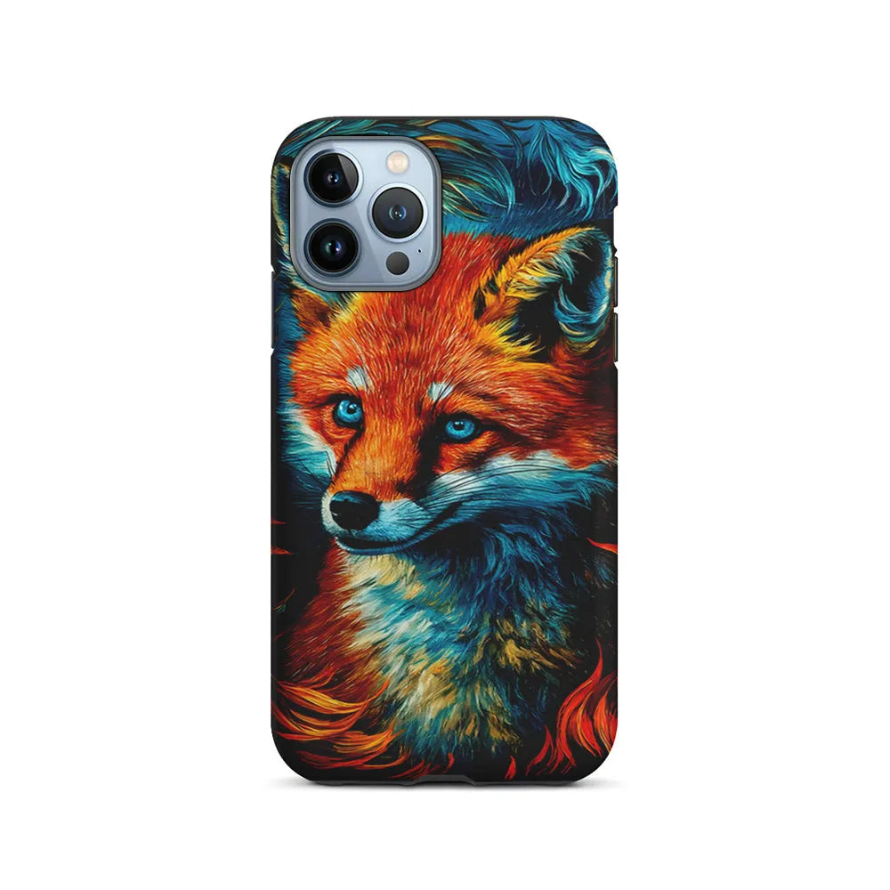 Painting Of A Fox iPhone 13 Pro Case-2 in 1 Tough Case-Xtracase