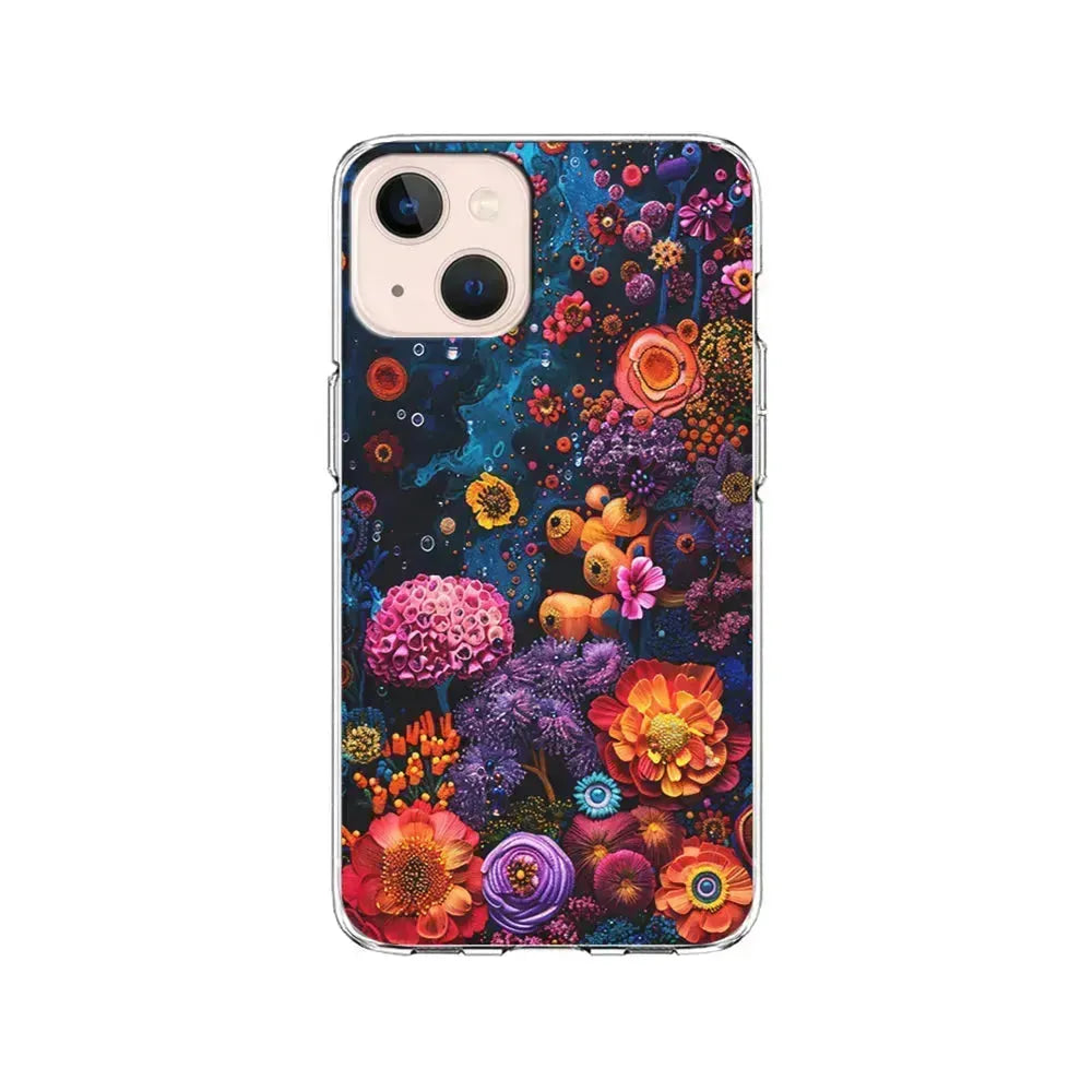 Painting of Flowers and Plants iPhone 13 Mini Case-Clear Soft Case-Xtracase