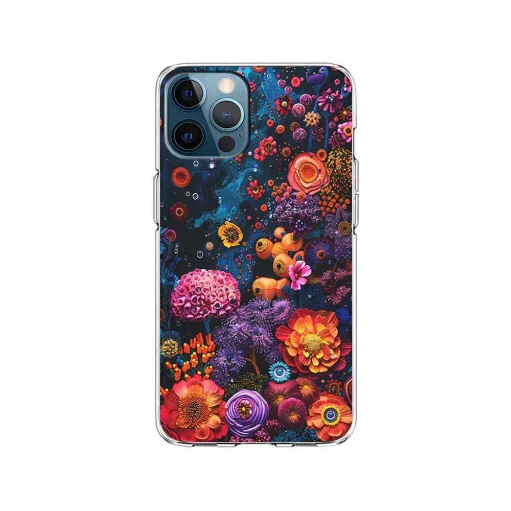 Painting of Flowers and Plants iPhone 15 Pro Max Case-Clear Soft Case-Xtracase