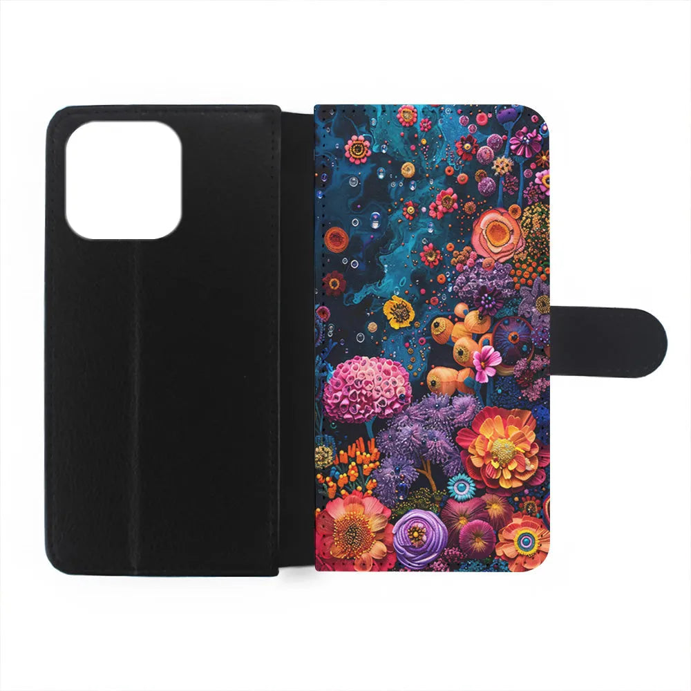 Painting of Flowers and Plants iPhone 13 Pro Case-Flip Wallet Case-Xtracase