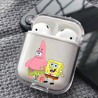 Patrick SpongeBob and Gary Protective Clear Case Cover For Apple Airpods-Xtracase