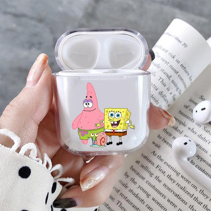 Patrick SpongeBob and Gary Protective Clear Case Cover For Apple Airpods-Xtracase