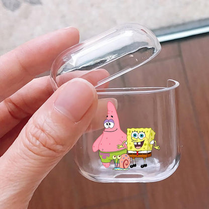 Patrick SpongeBob and Gary Protective Clear Case Cover For Apple Airpods-Xtracase