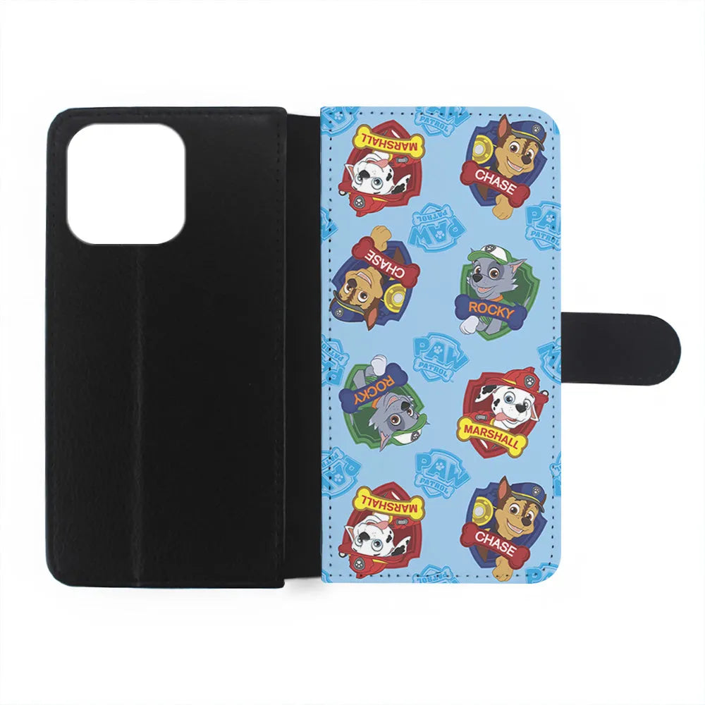 Paw Patrol Blue Background iPhone 13 Pro Case-Flip Wallet Case-Xtracase