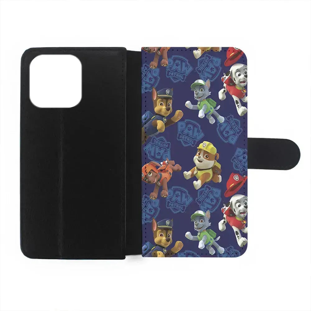 Paw Patrol Navy Background iPhone 15 Pro Max Case-Flip Wallet Case-Xtracase