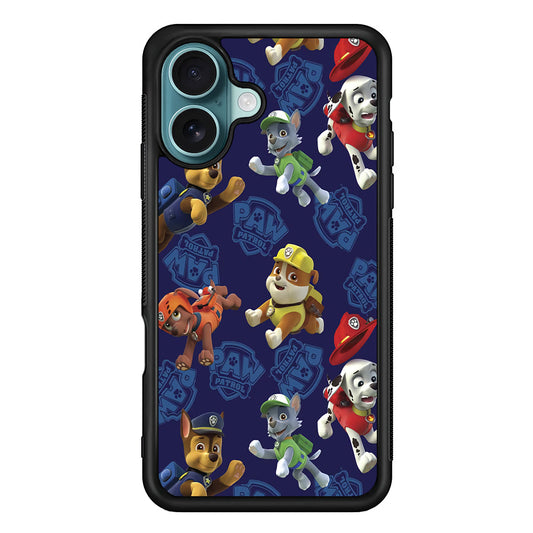 Paw Patrol Navy Background iPhone 16 Plus Case - Xtracase