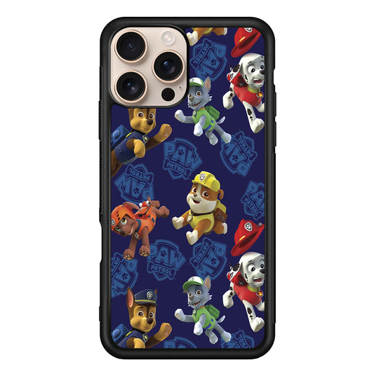 Paw Patrol Navy Background iPhone 16 Pro Case - iPhone 16 Pro