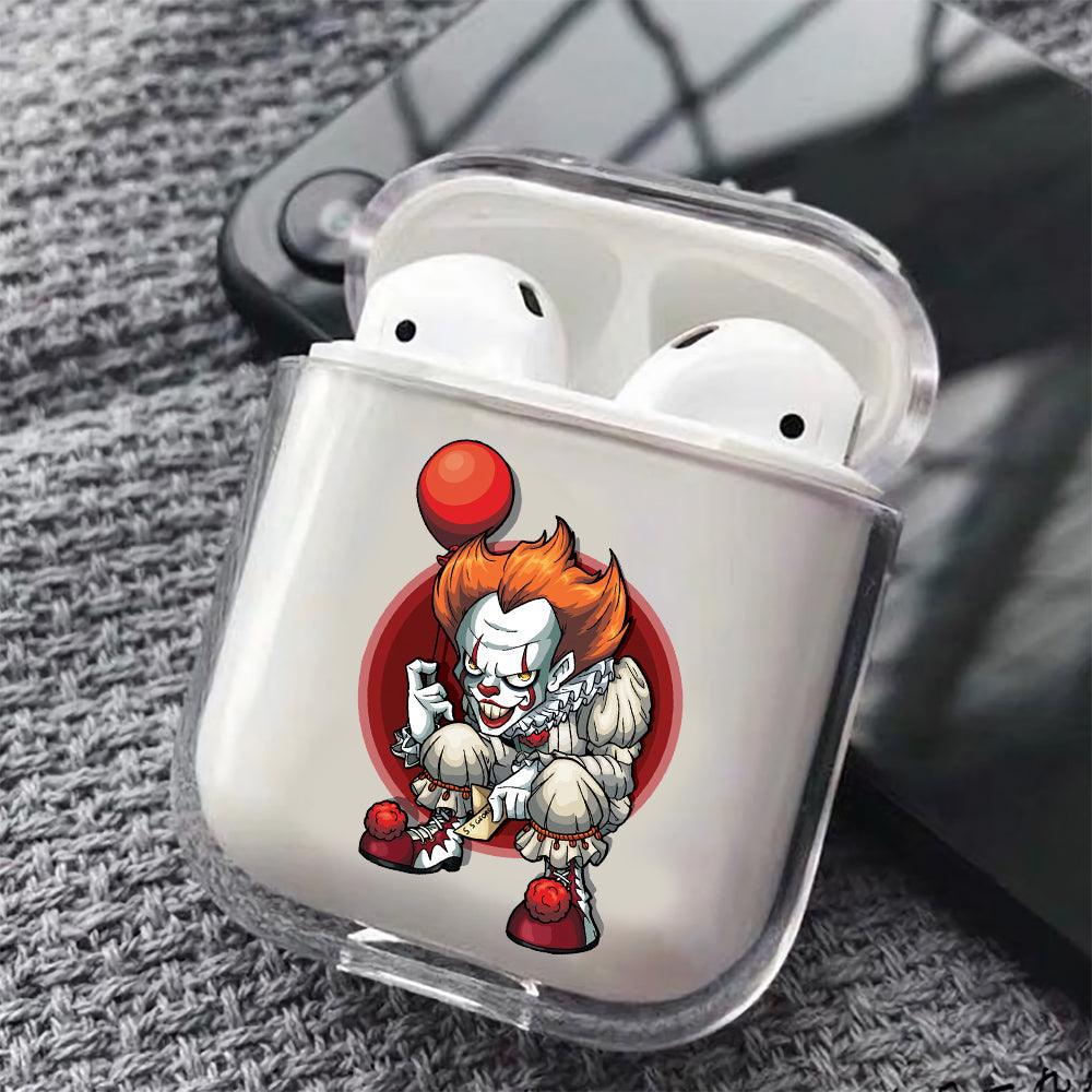 Pennywise The Clown Protective Clear Case Cover For Apple Airpods-Xtracase