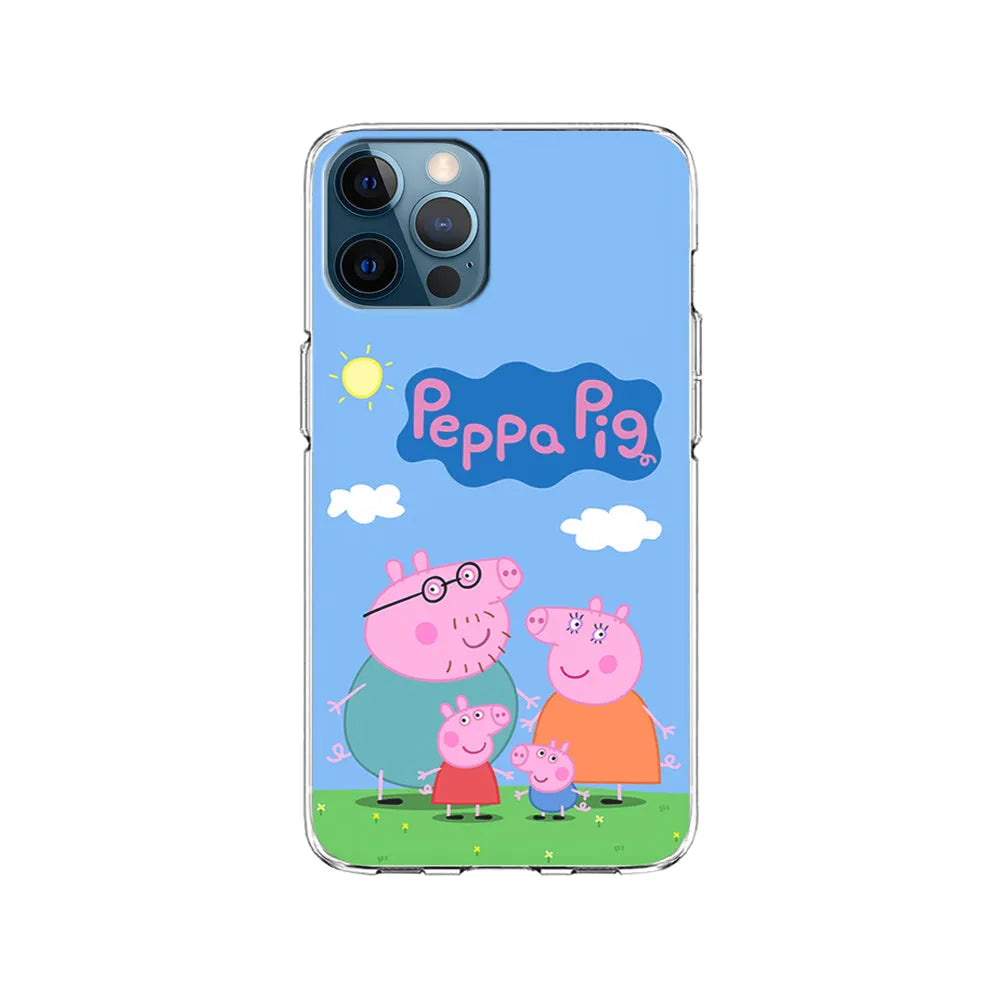 Peppa Pig Family iPhone 13 Pro Case-Clear Soft Case-Xtracase