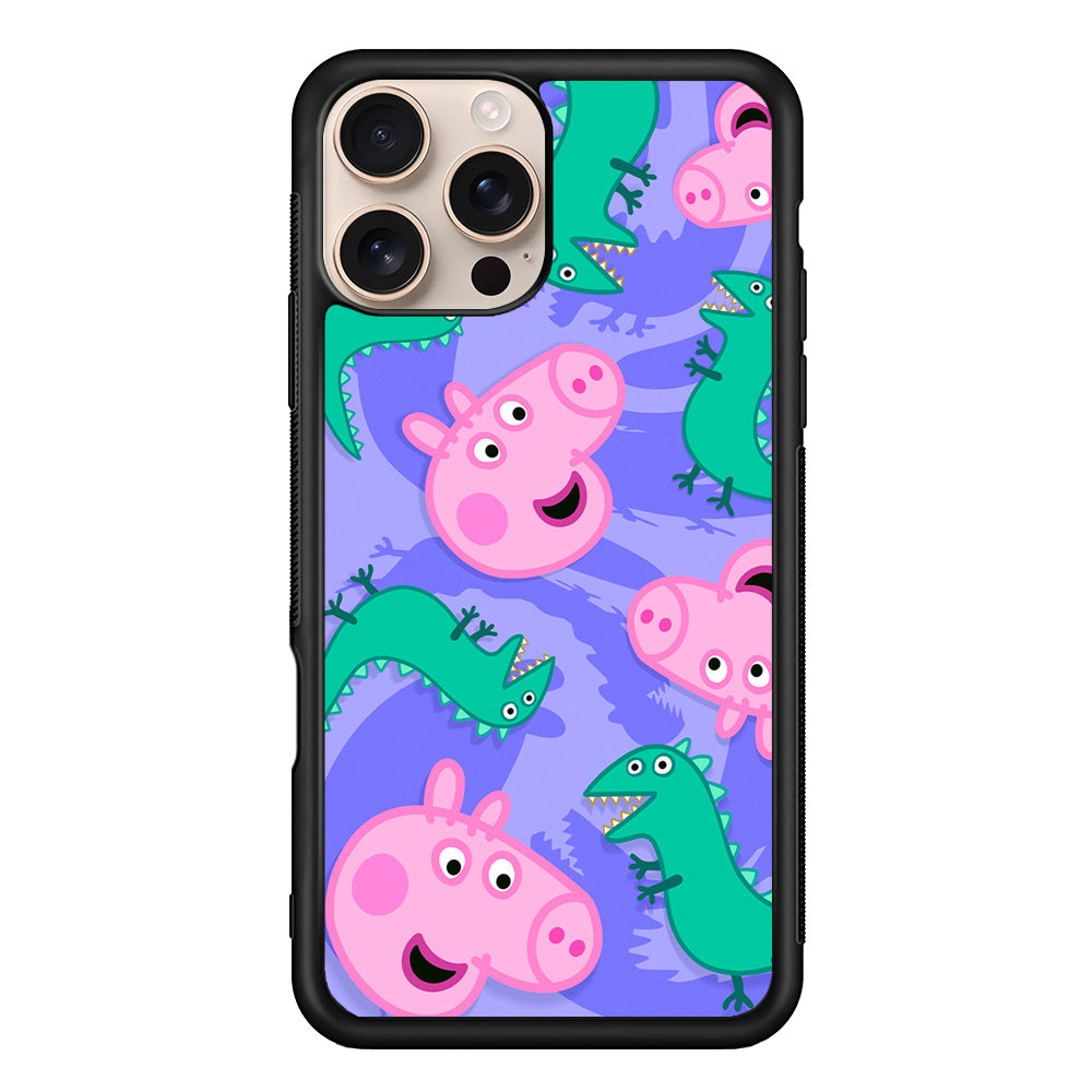 Peppa Pig Purple iPhone 16 Pro Max Case - iPhone 16 Pro Max