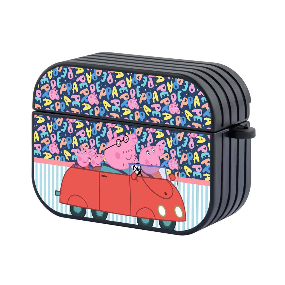 Peppa Pig Together Take Vacation Hard Plastic Case Cover For Apple Airpods Pro-Xtracase