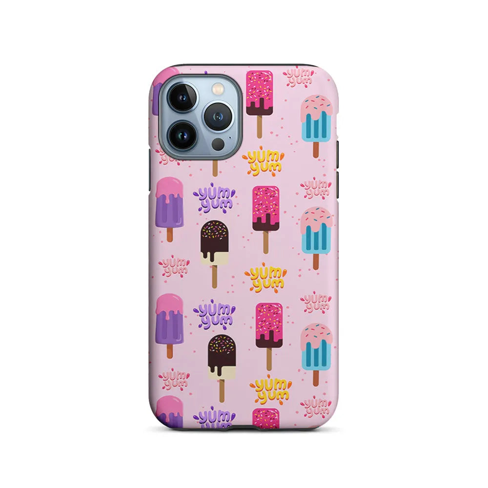 Pink Colourful Cute Ice Cream iPhone 13 Pro Case-2 in 1 Tough Case-Xtracase