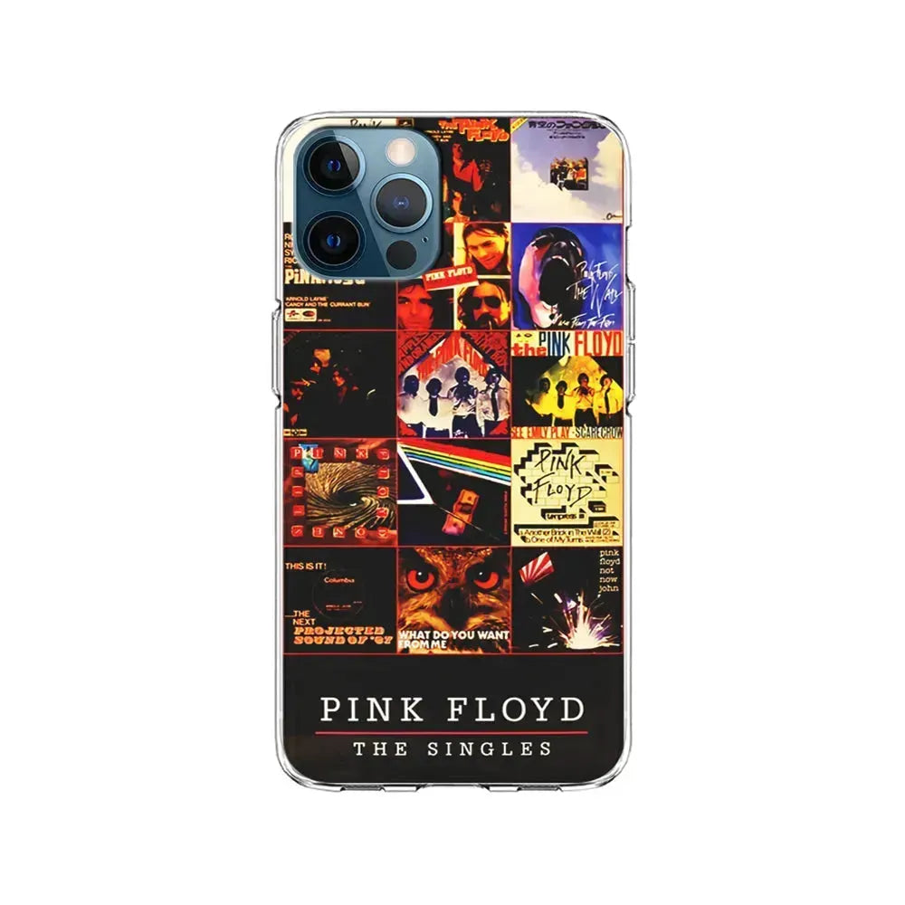 Pink Floyd Cover Collage iPhone 15 Pro Max Case-Clear Soft Case-Xtracase