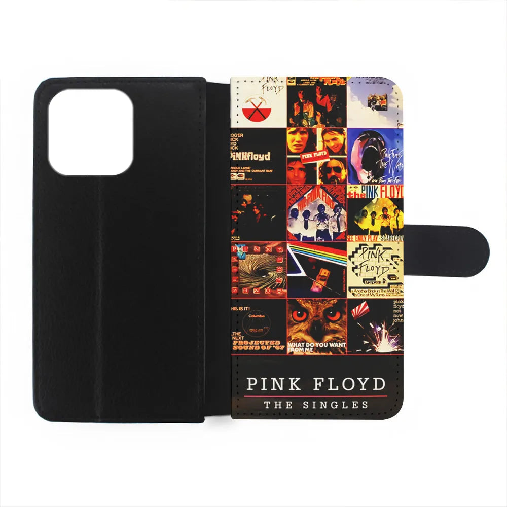Pink Floyd Cover Collage iPhone 13 Pro Case-Flip Wallet Case-Xtracase
