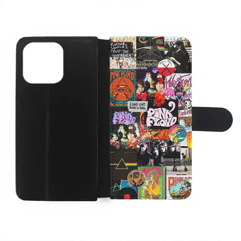 Pink Floyd Rock Aesthetic iPhone 15 Pro Max Case-Flip Wallet Case-Xtracase