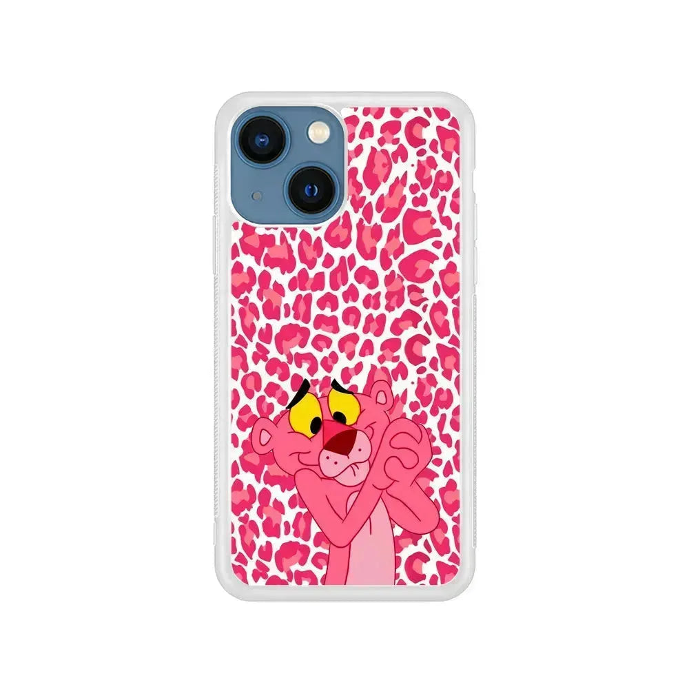 Pink Panther Its So Cute iPhone 13 Mini Case-Rubber / White (2D Case)-Xtracase