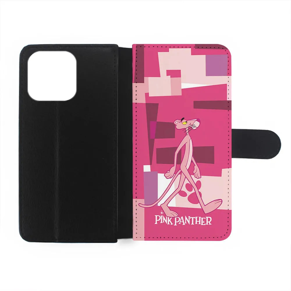Pink Panther Walk Away iPhone 13 Pro Case-Flip Wallet Case-Xtracase