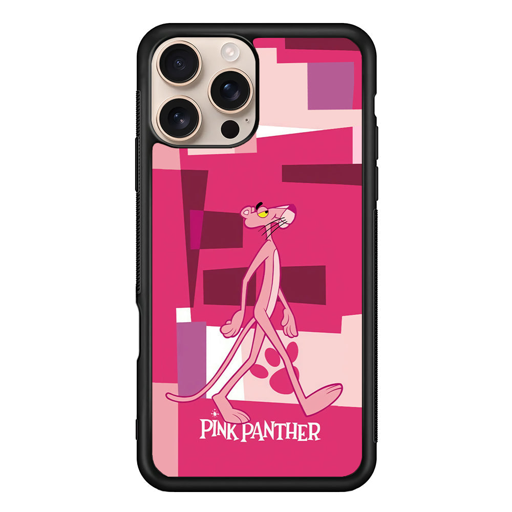 Pink Panther Walk Away iPhone 16 Pro Max Case - iPhone 16 Pro Max