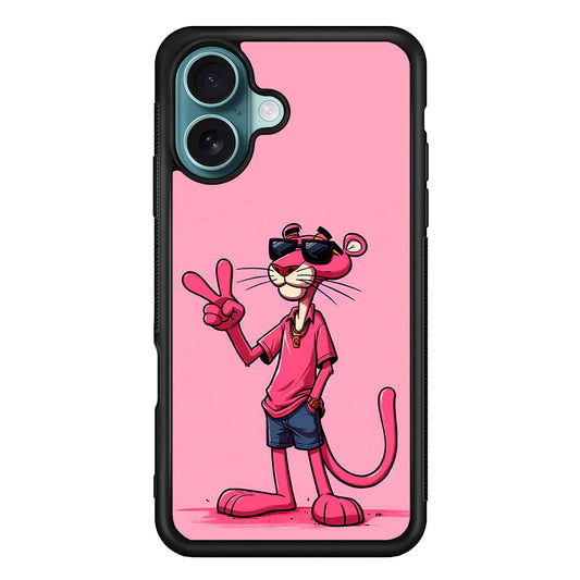 Pink Panther Wearing Glasses iPhone 16 Plus Case - Xtracase
