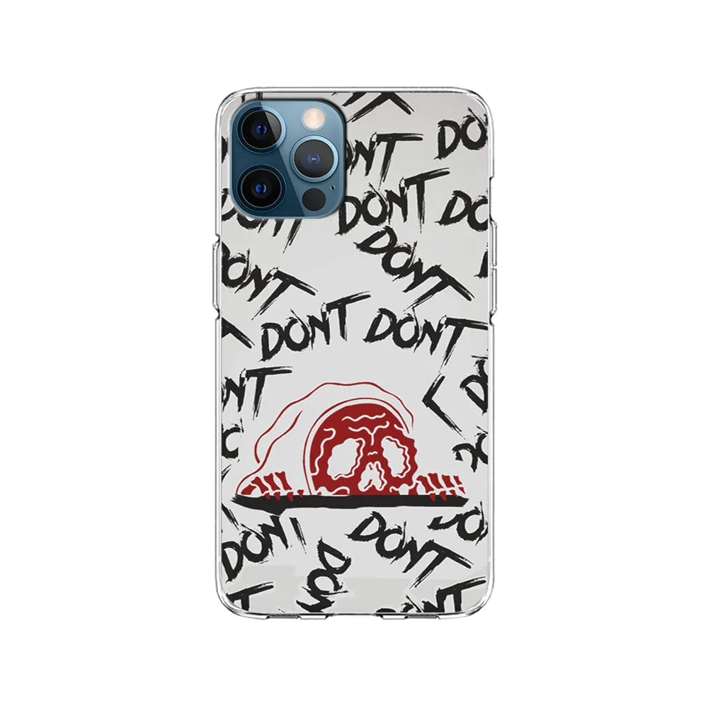 Please Don't Be Scare iPhone 13 Pro Case-Clear Soft Case-Xtracase