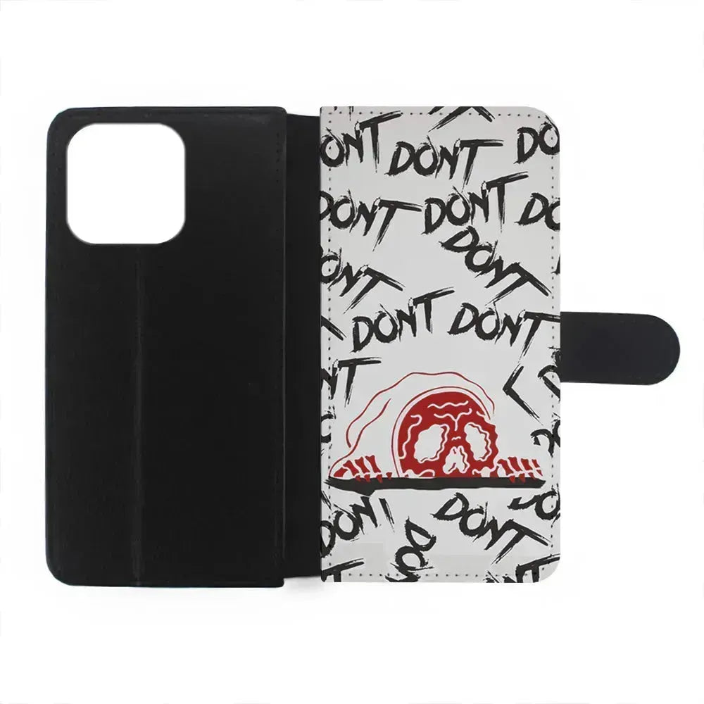 Please Don't Be Scare iPhone 13 Mini Case-Flip Wallet Case-Xtracase