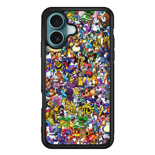 Pokemon All Characters iPhone 16 Plus Case - Xtracase