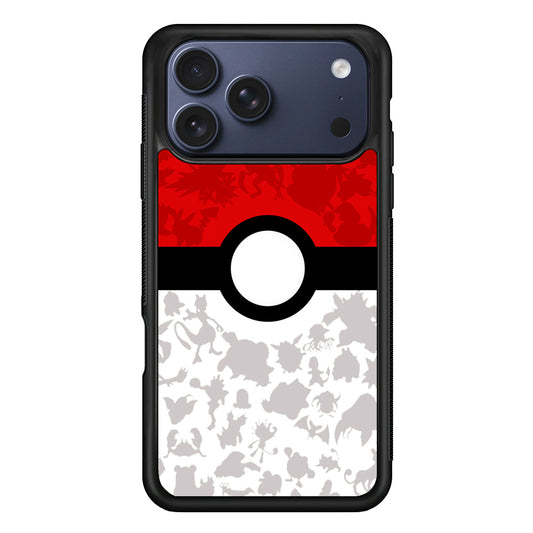 Pokemon Ball Silhouette iPhone 17 Pro Case - Xtracase